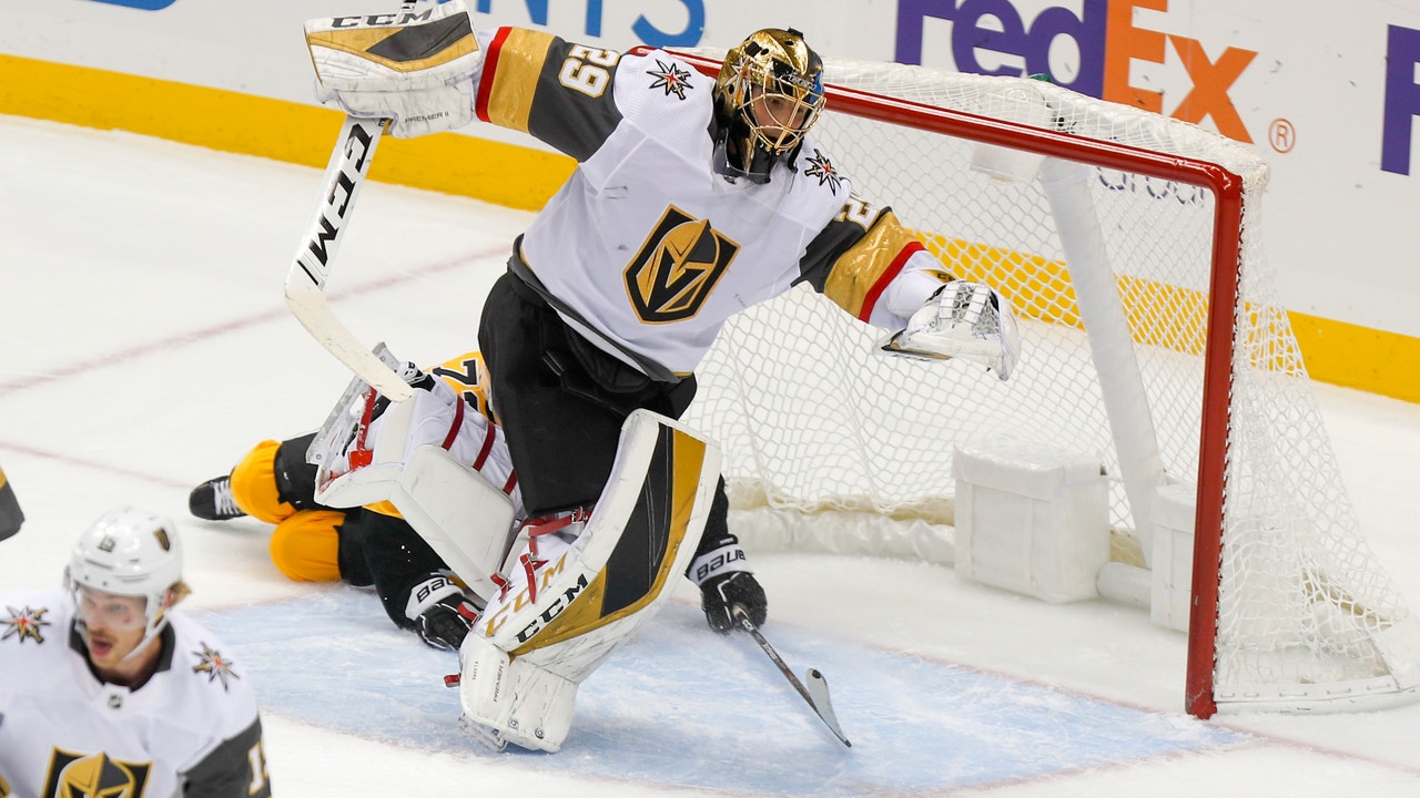 Fleury shuts out former team; Knights defeat Penguins